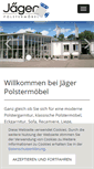 Mobile Screenshot of jaeger-polster.de